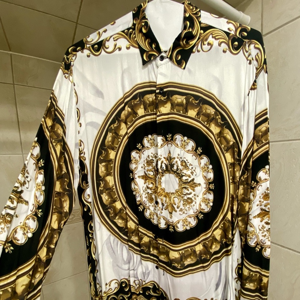 Men’s vintage Zara print button shirt 🔥🔥🔥 size Large